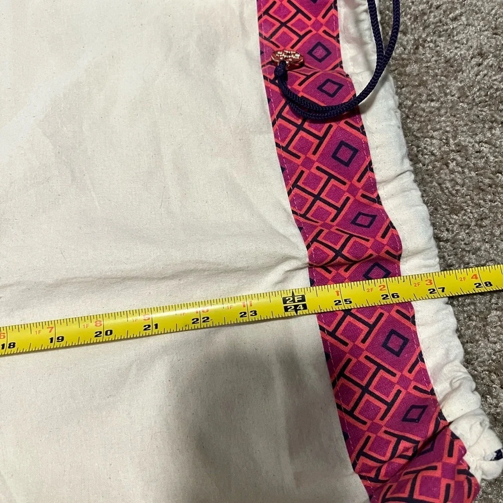 Tory Burch Canvas Drawstring Dust Bag 16.5 x 27